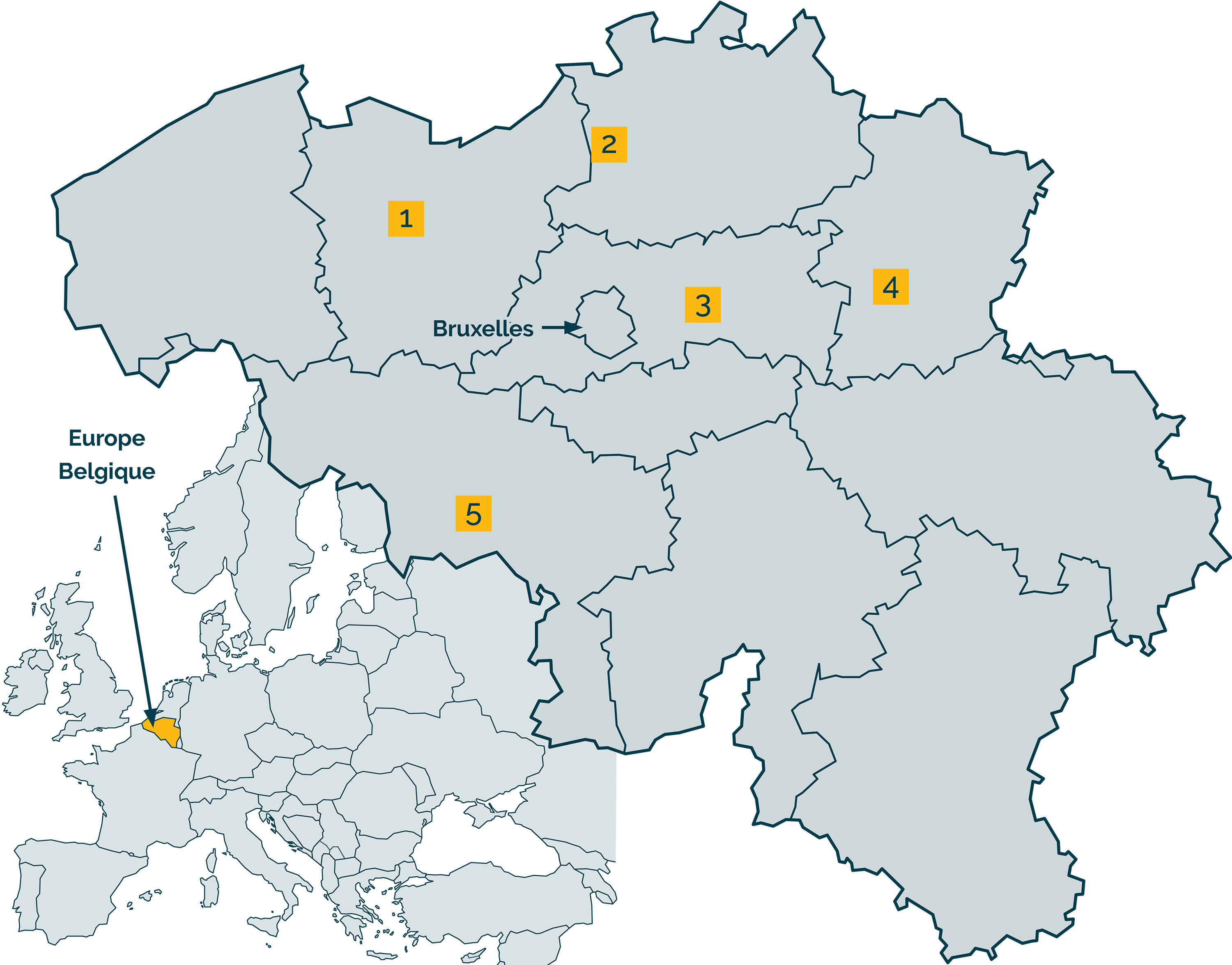 Carte de Belgique